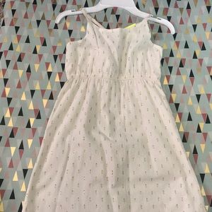 Girls cream and gold dress